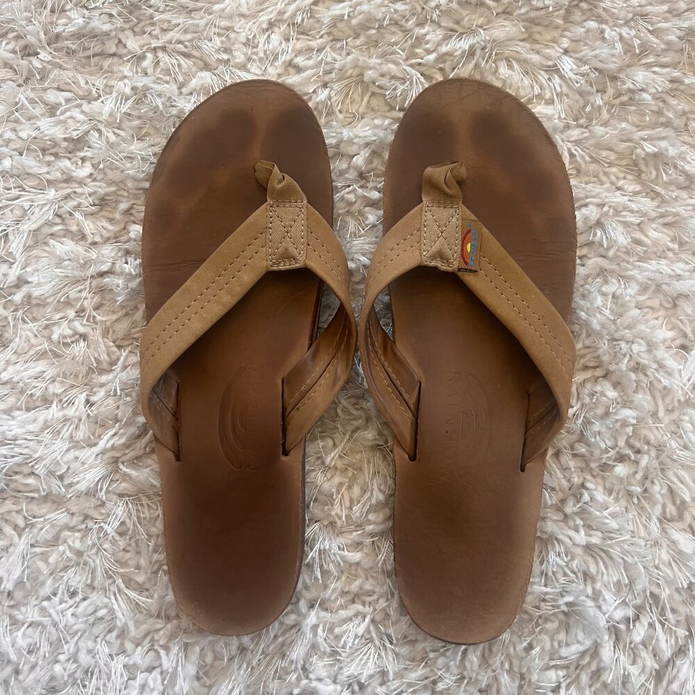 Rainbow Premier Leather Double Layer Arch Tan, 8